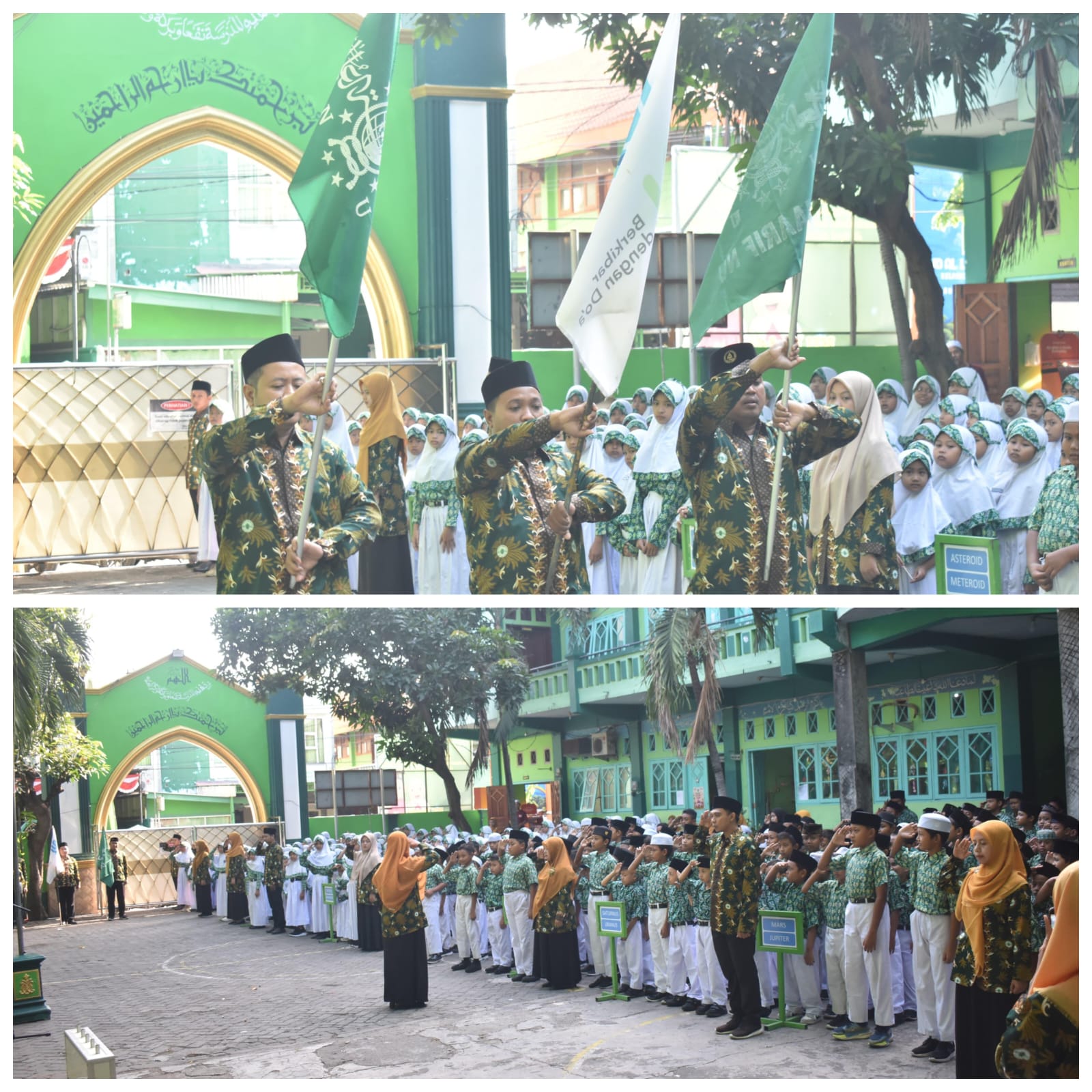 Proses apel yang sangat khidmat 