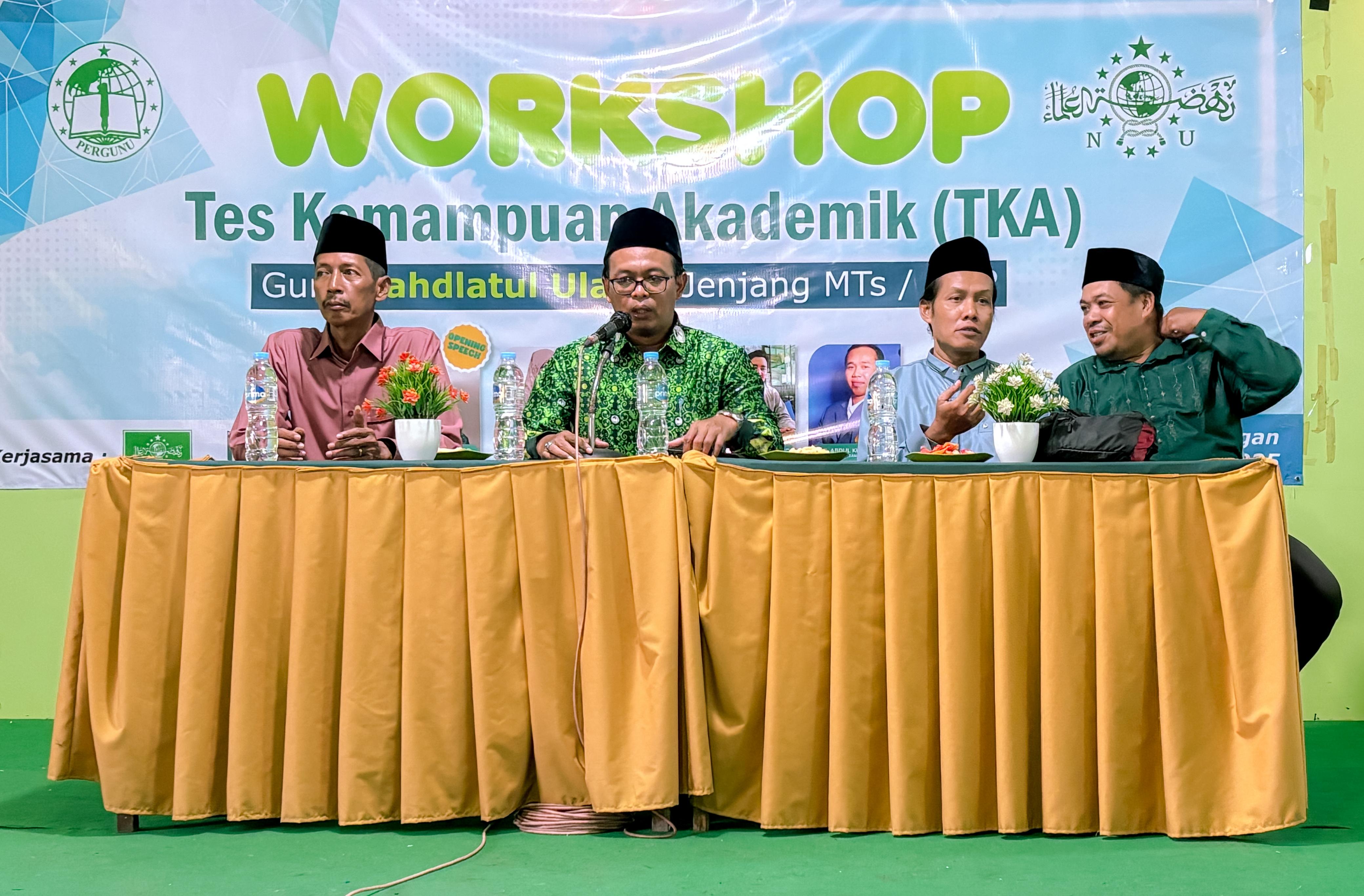 Pembukaan Worksop Guru NU Persiapan TKA Jenjang MTs./SMP